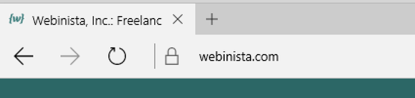 HTTPS indicator in Microsoft Edge