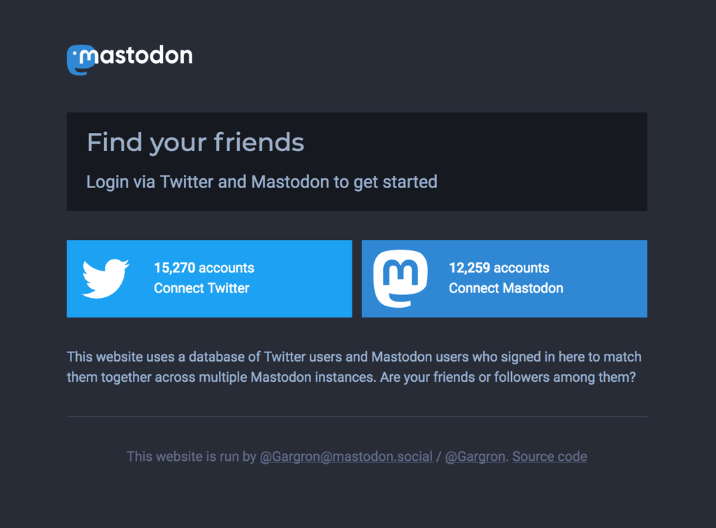 Screen shot of Mastodon Bridge